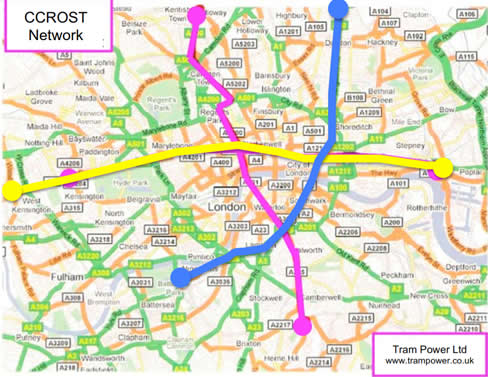Map showing the CROST network Map showing the CROST network